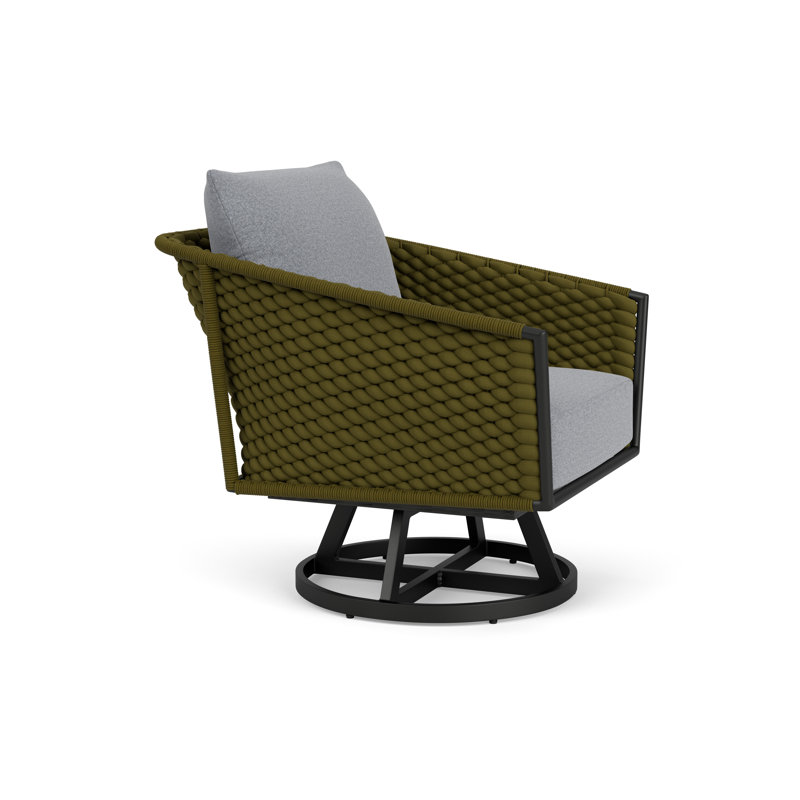 Escape Outdoor Swivel Lounge Chair, Rumba Stonewashed