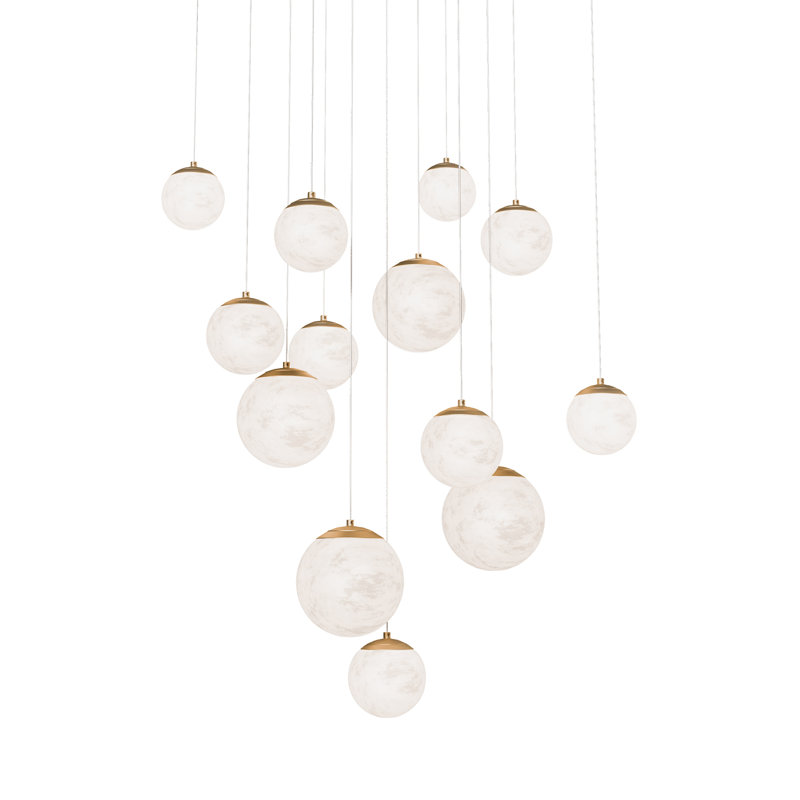 Luminaire suspendu à lumières DEL Poissons