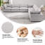 Canapé modulaire à rembourrage doux 7 pièces Nuccio