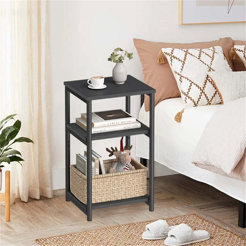 Table de chevet industrielle chic - polyvalente, Noir classique