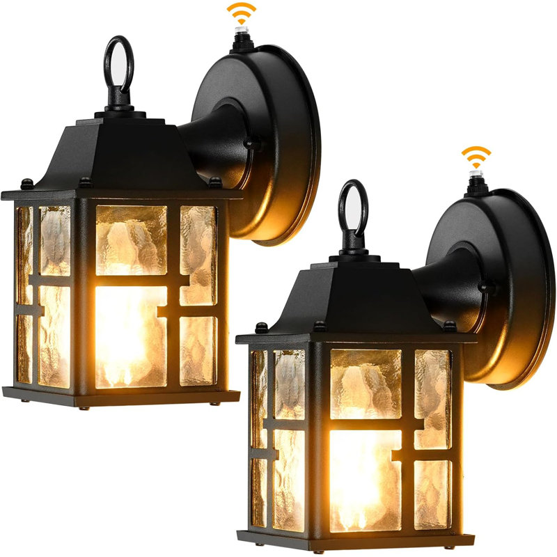 Dusk to Dawn Outdoor Wall Lights, Exterior Waterproof Lantern