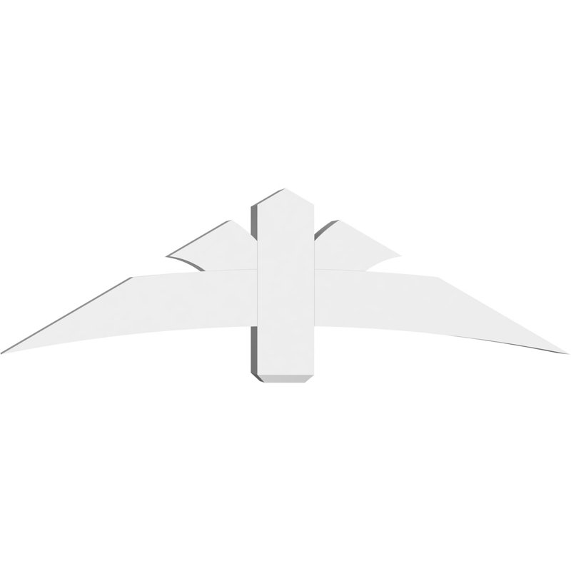 Support pour pignon Davenport, H 17,5 po x l 60 po (pas: 7/12), P 6 po x F 6 po, PVC