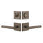 Quadrato Complete Moderno Entry Lever Set with Single Cylinder Deadbolt-1666968418-1666968421