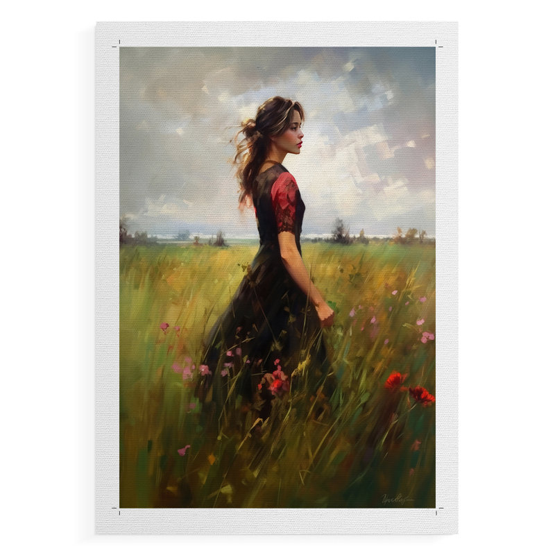 WOMEN Series CCCXXIV  -Premium Canvas Print Only - NOT FRAMED -Ready to Hang, 27" H x 18" W