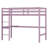 High Wood Loft Bed, With Safety Guardrail, Built-In Desk, Ladder-1386632893