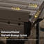 Pergola en métal avec système de drainage intégré, toit en acier galvanisé-137458099-137458101