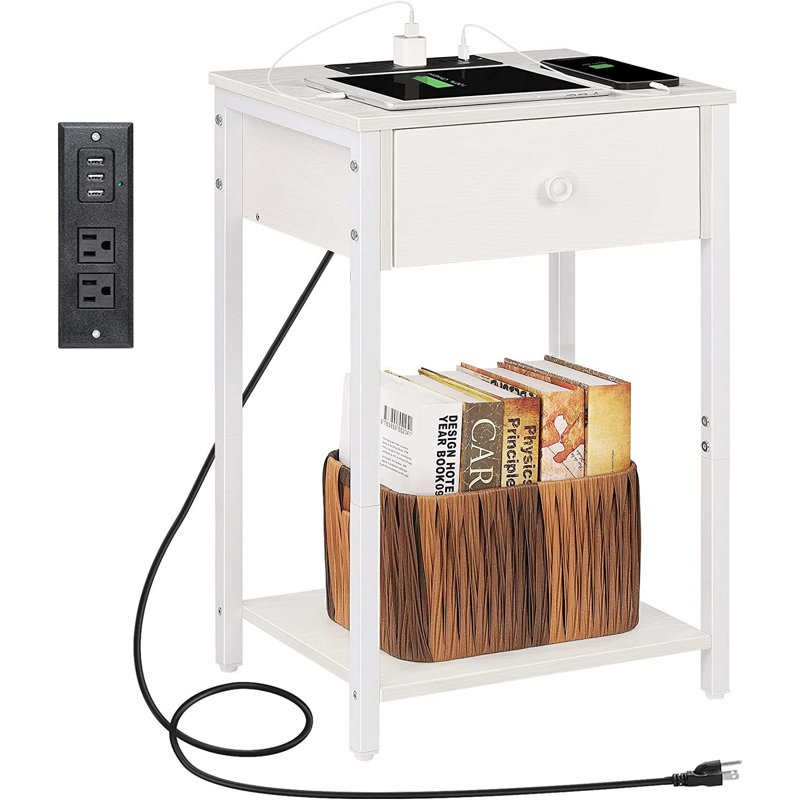 Provenzano 15.75'' W Nightstand, White