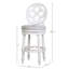 Tabouret de bar en bois avec dossier et siège pivotant 31 po Tiffany-424703174