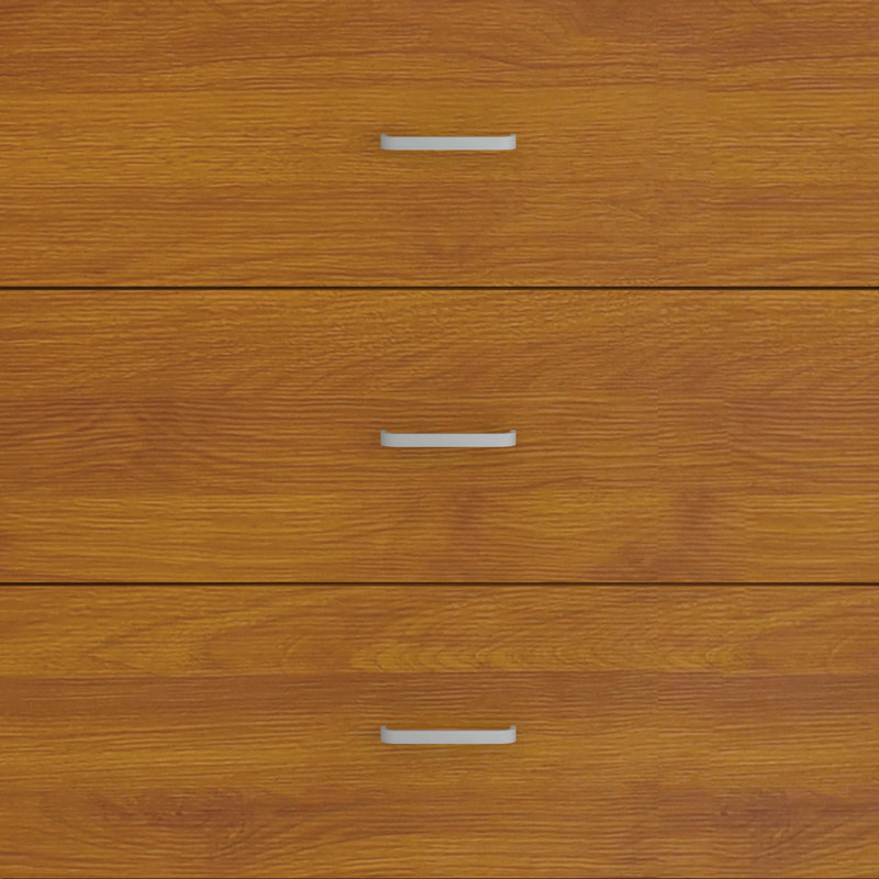 Allyannah 47" W 6-Drawer Double Dresser with Interlocking Drawers, Amber Walnut