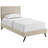 Macie Platform Bed with Round Splayed Legs-539381002-539380992