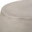 Table d'extérieur en béton léger de style ovale contemporain pour la cour arrière, grise, l 24,97 po x P 17,65 po, H 19,82 po, sans assemblage, côté moderne, attrait instantané