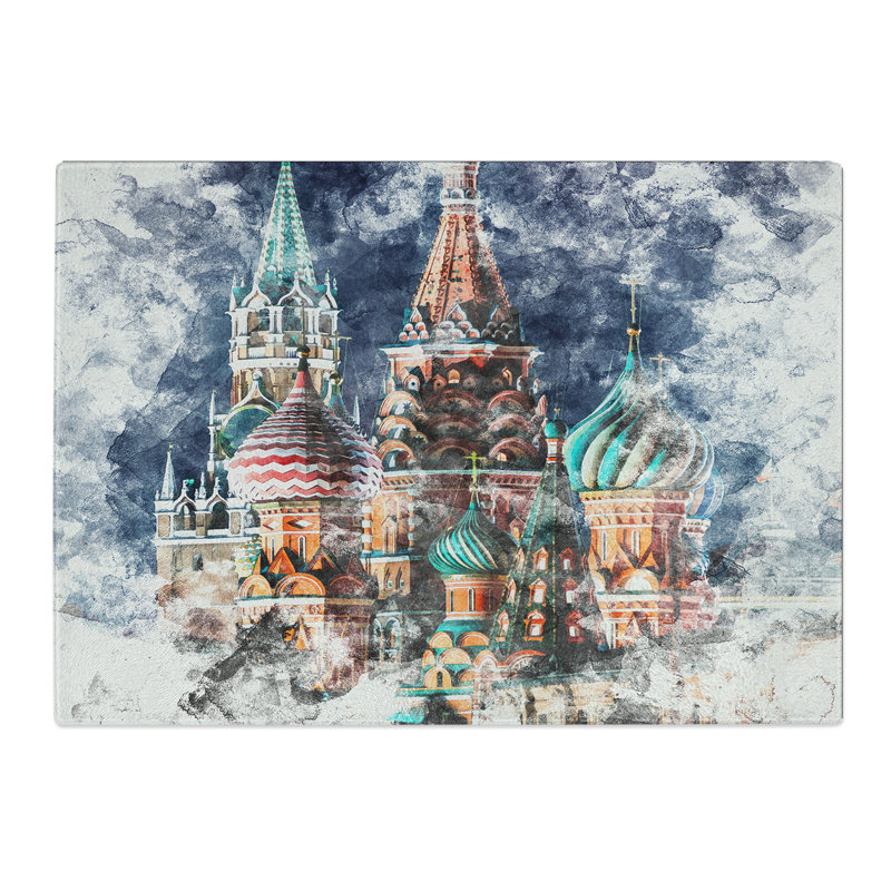 Tempered Glass the Kremlin in Moscow Russia Chopping Board, 28.5 cm x 39 cm