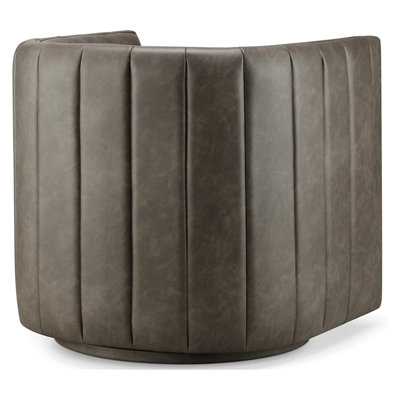 Anniya Upholstered Swivel Barrel Chair