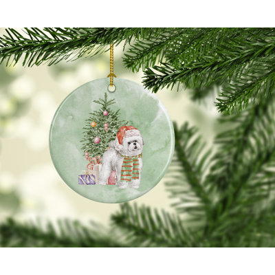 2.8'' Ceramic Animals Hanging Figurine Ornament