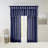 Twist Tab Lined Window Curtain Panel Navy 50X108"