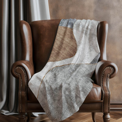 Addison Machine Washable Sherpa ASB633 Art Deco Throw Blanket
