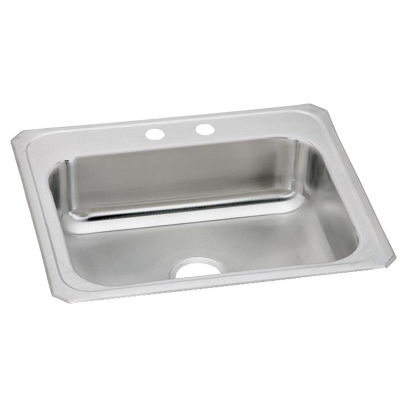 Celebrity 25" L x 22" W Drop-In Kitchen Sink, 2 hole