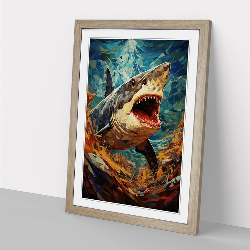 Shark Orphism - Framed Print