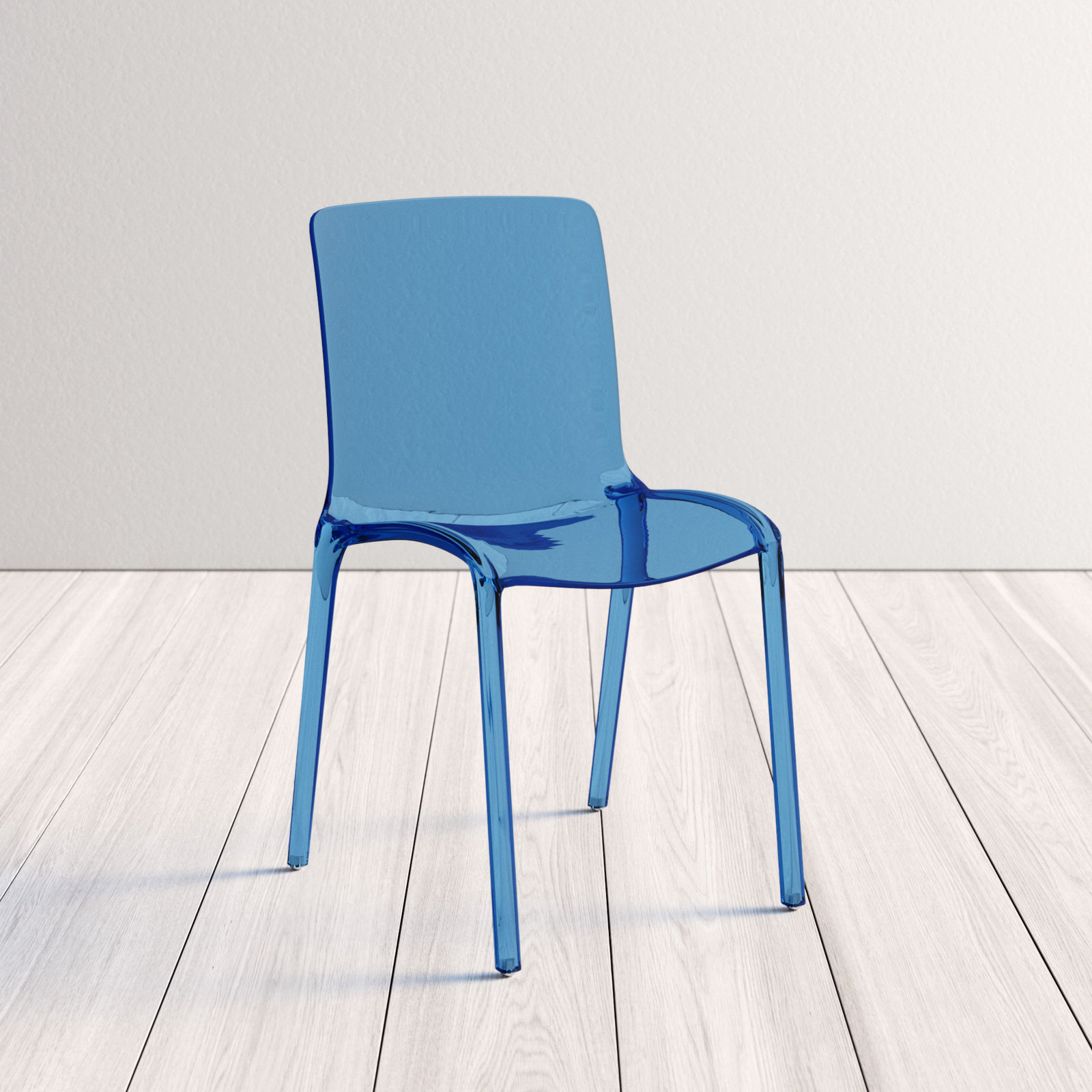 Lade Dining Chair, Transparent Blue, Individual