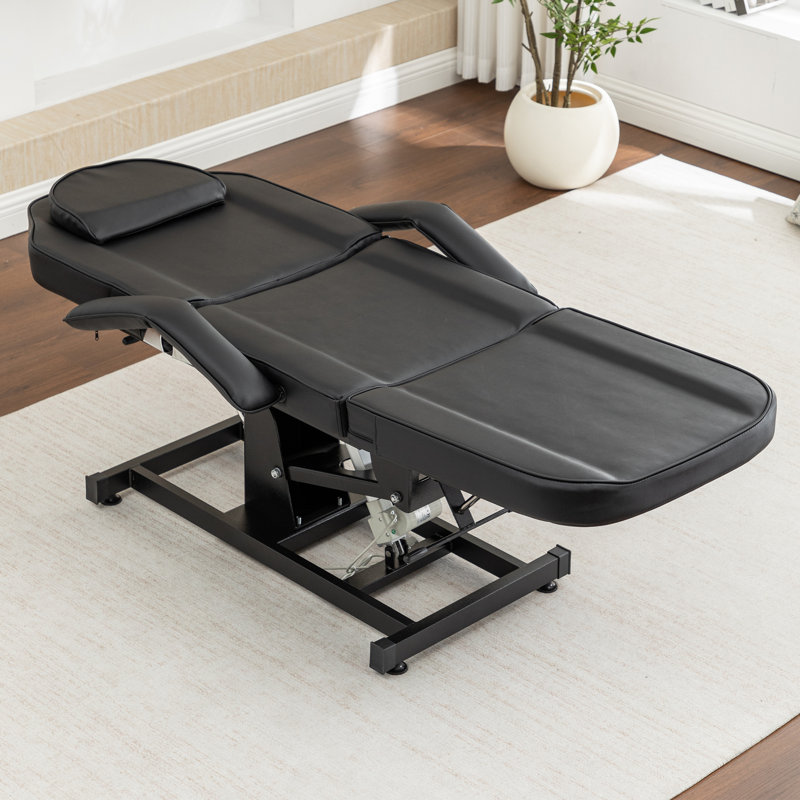Electric Pu Massage Table, Heavy Duty Salon Bed, Remote Control Adjustable Lash Bed Beauty Spa Facial Salon Tattoo Recliner