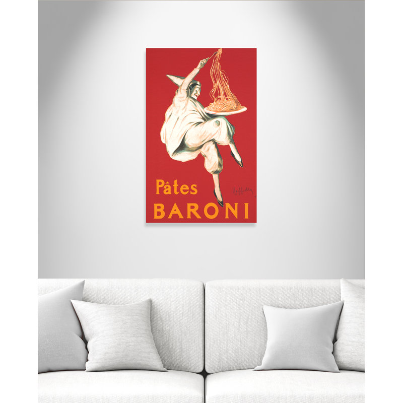 Affiches rétro Pates Baroni - impression, Toile tendue, Pas de tapis