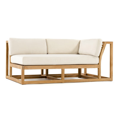 Straight Solid Wood with Cushions