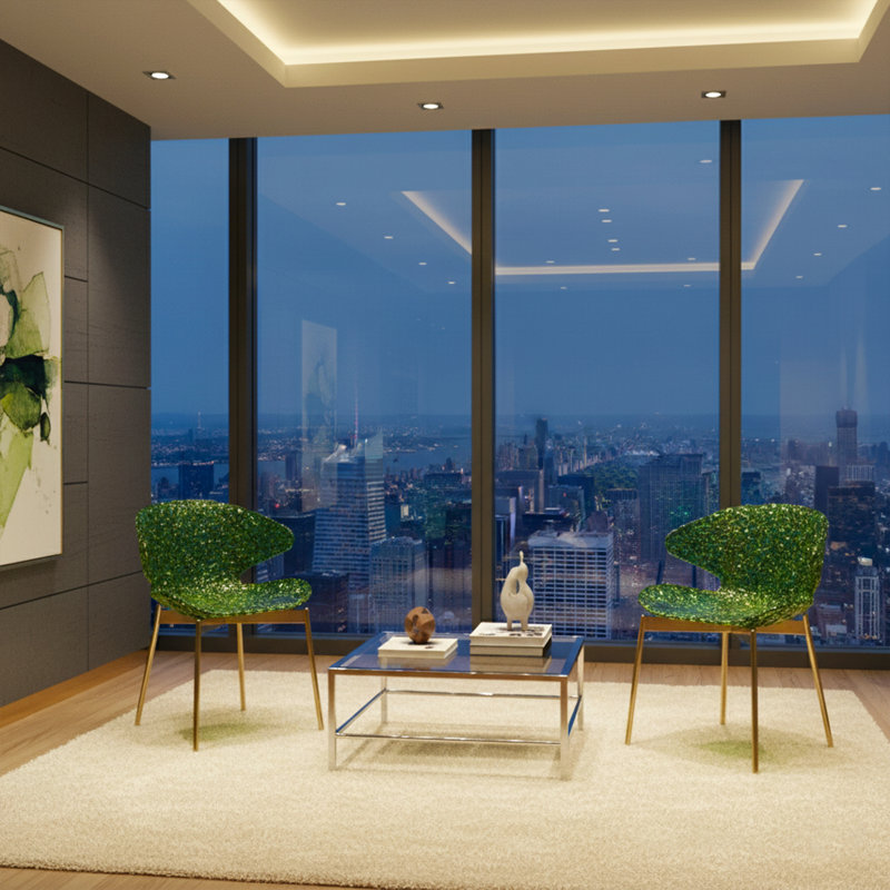 Swan Chair – Iconic Design With Elegant Light Reflection, Purple Touch