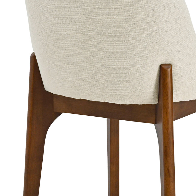 Chaises de salle à manger rembourrées en polyester 19,5 po Bason, Beige