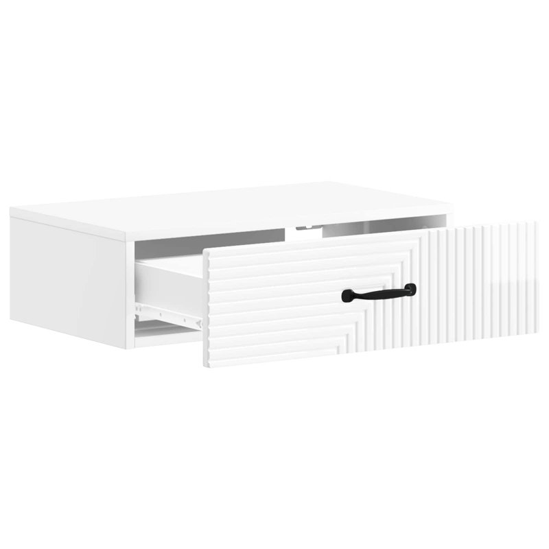 End Table, High Gloss White