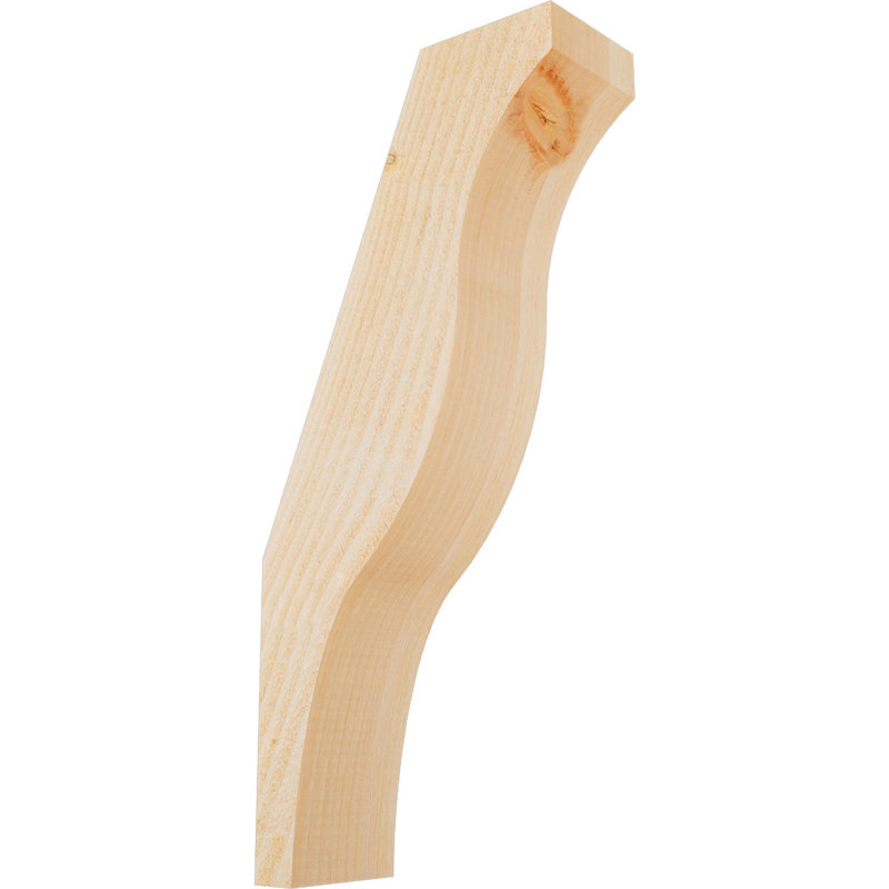 Attelle de genou à poils durs l 4 po x P 10 po x H 22 po Funston, Sapin de Douglas, Brute, H 22 po x l 4 po x P 10 po