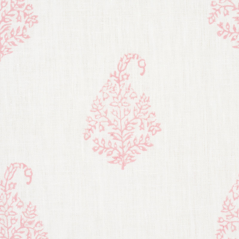 Kerala Paisley Fabric, Blush