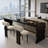 Black Rectangular Solid Wood desk-1551973852