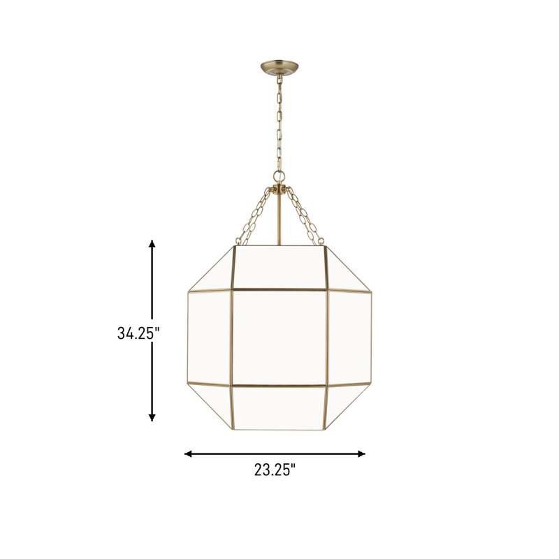 Morrison 4 - Light Pendant, Satin Brass, No