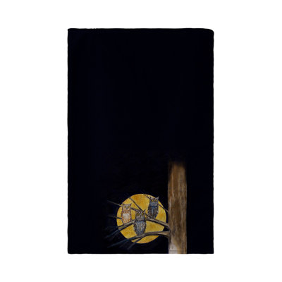 Serviette de thé night hibou
