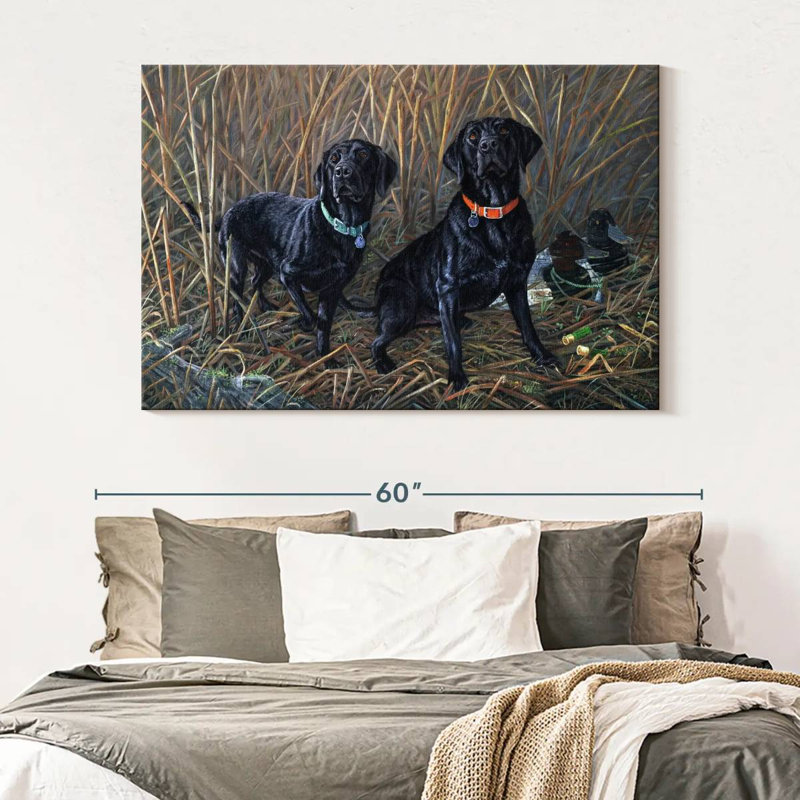 Brampt Sharing The Tradition - Black Labs, 34" H x 51" W