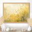 Fleurs sauvages dorées beige pâle jaune pâle des prairies II - Tableau encadré
