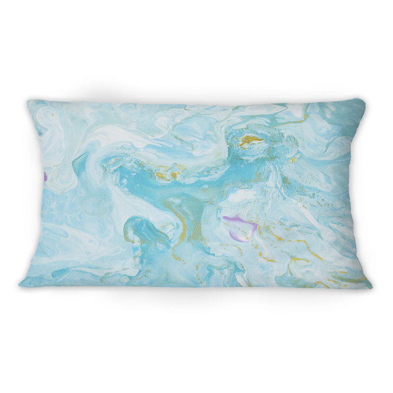 Coussin Turquoise Marble