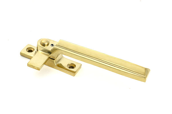 Art Deco Locking Fastener - RH, Polished Brass