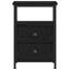 34cm W Metal Bedside Table