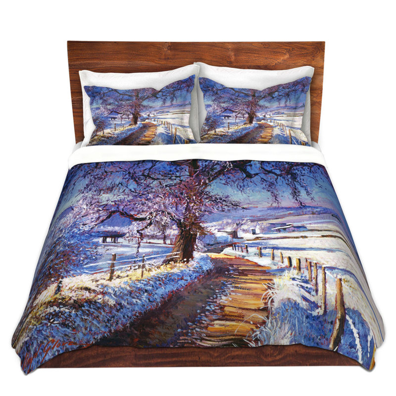 Ensembles de housse de couette DiaNoche en microfibre par David Lloyd Glover - The Snow Lined Road