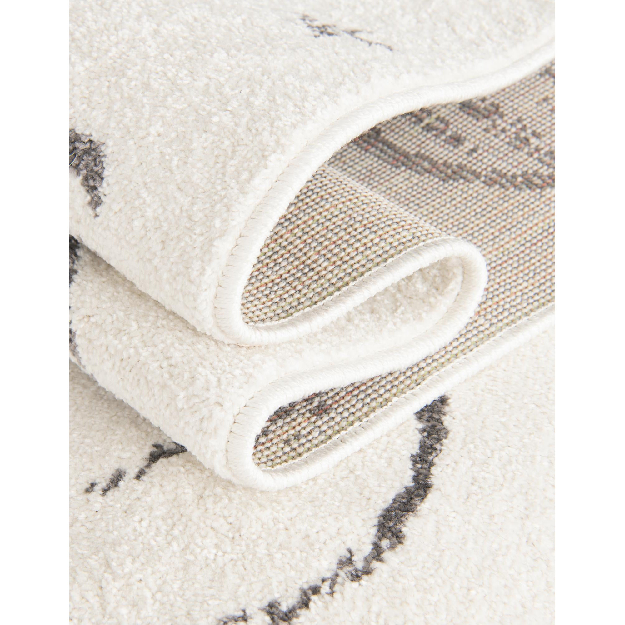 Kids Rug, Ivory, Round 3'3" 