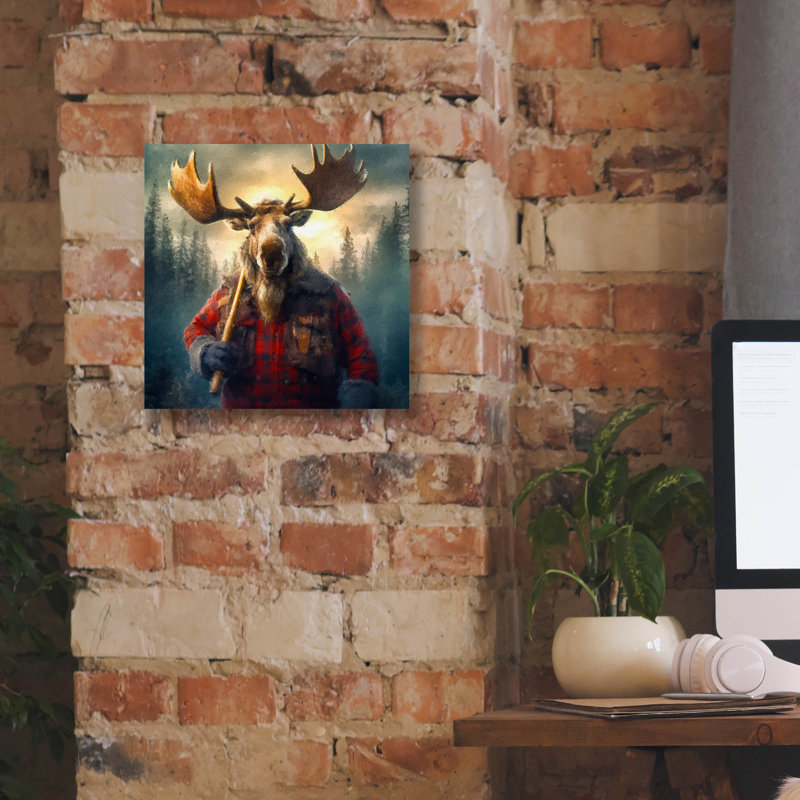 'Lumberjack' by Sean Parnell Canvas Wall Art