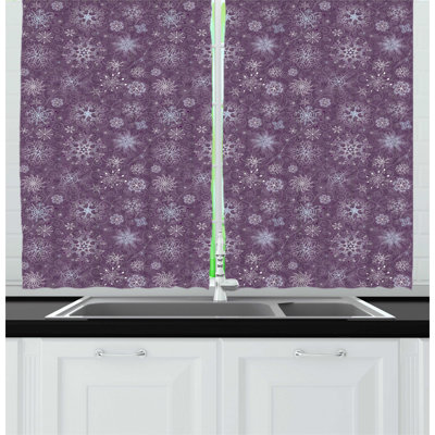 Geometric Tailored Kitchen Curtain
