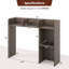 Tablette de bureau avec tablettes anti-basculement grises