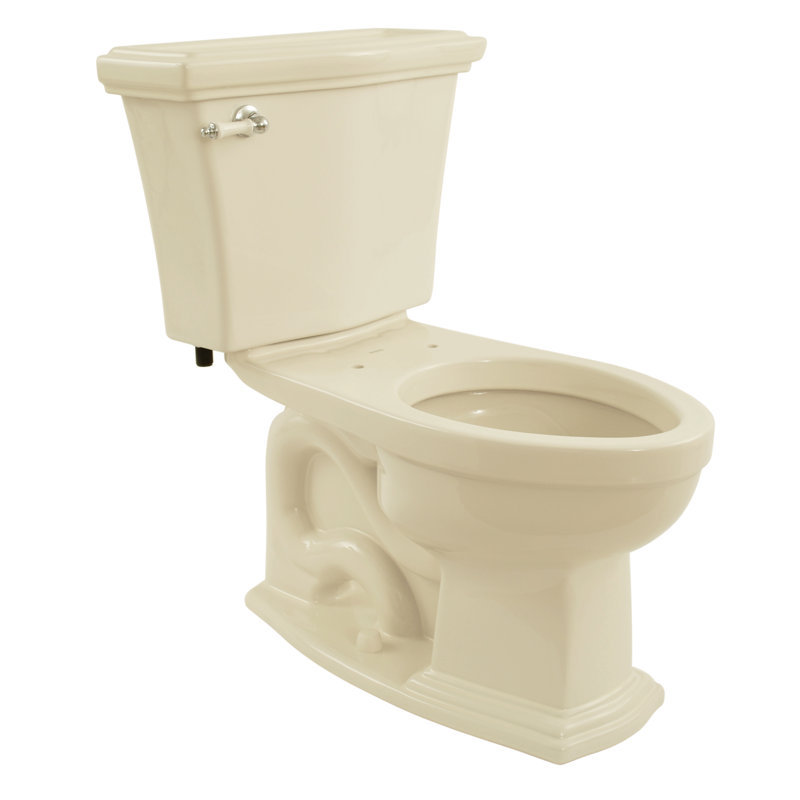 TOTO® Eco Clayton® Two-Piece Elongated 1.28 GPF Universal Height Toilet, Bone, Bone