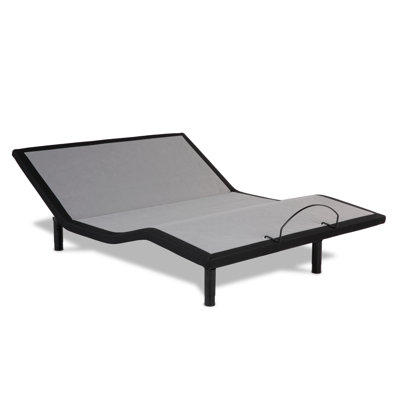 1-Inch Adjustable Bed Base with Massage System, Zero Gravity, Pillow Tilt, Back-Lit Wireless Remote