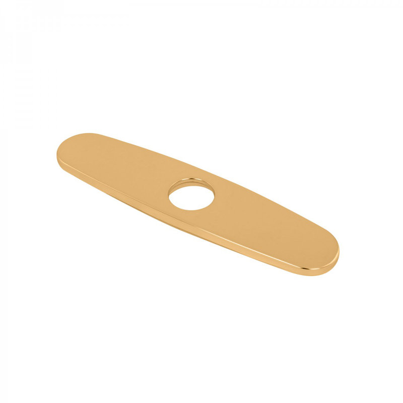Faucet Hole Cover Plate Widespread PVD Everlasting Finish for Single Hole Faucet Conversion, Brass