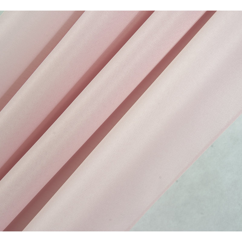 Gilbert Semi Sheer Curtain Single Panel, Blush