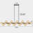 22 - Lights Sputnik Chandelier Modern Linear Chandelier Bubble Glass Chandelier Lighting For Dining Room