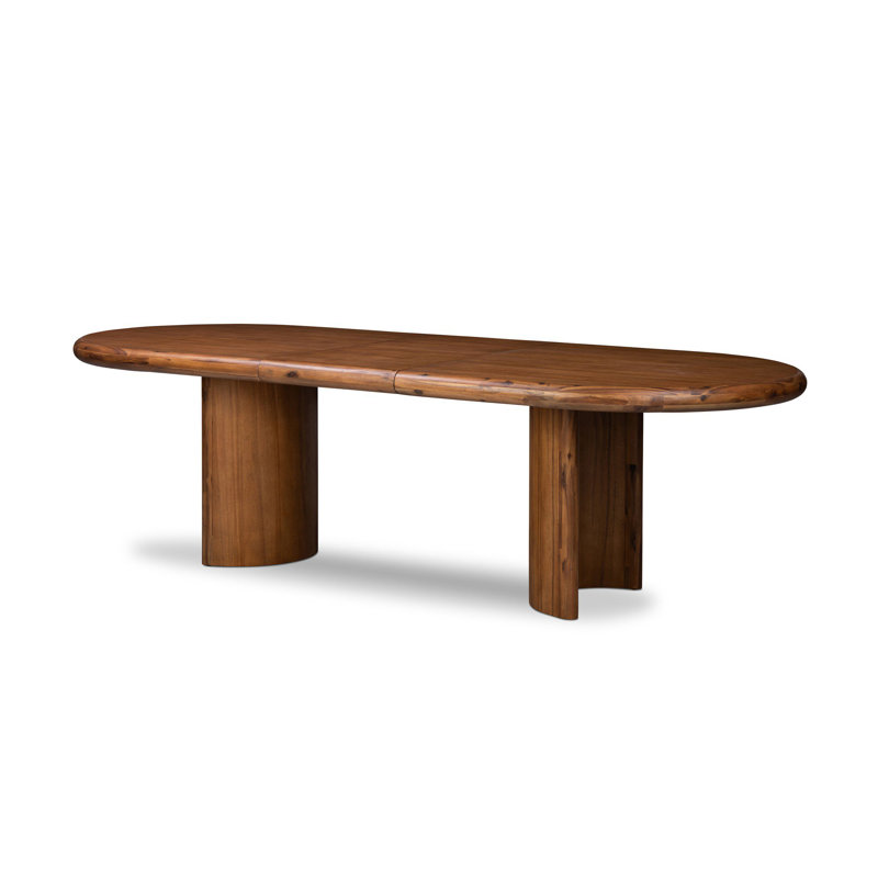 Paden Extension Dining Table-Worn Oak, Sandy Acacia